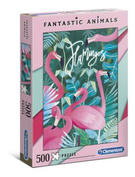 Fantastic Animal - Flamingos, 500 pc puzzle